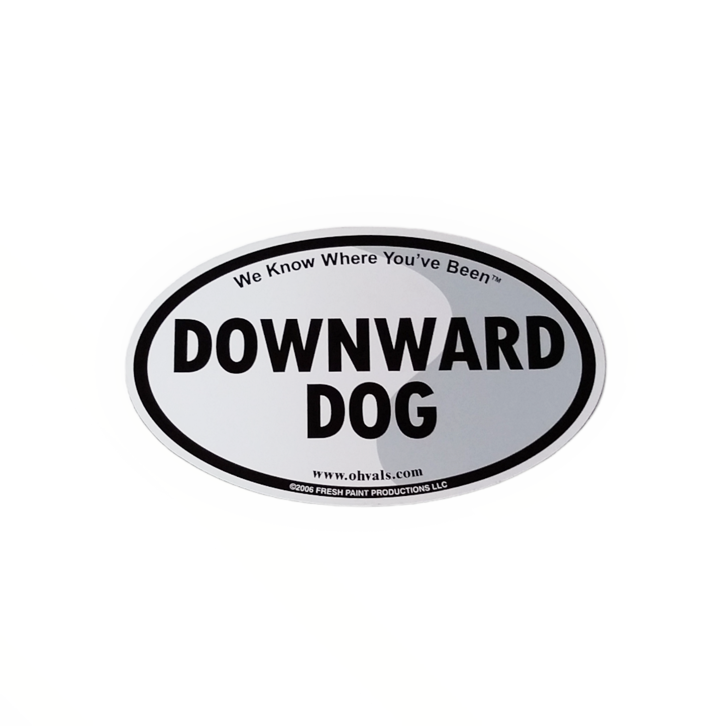 DOWNWARD DOG Oval Magnet
