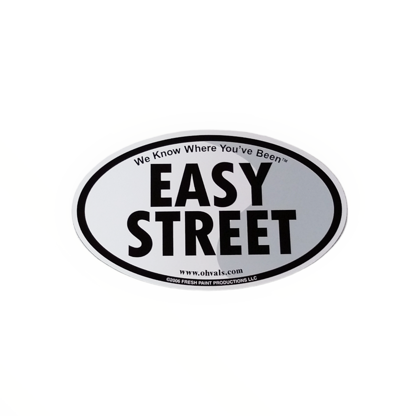 EASY STREET Oval Magnet