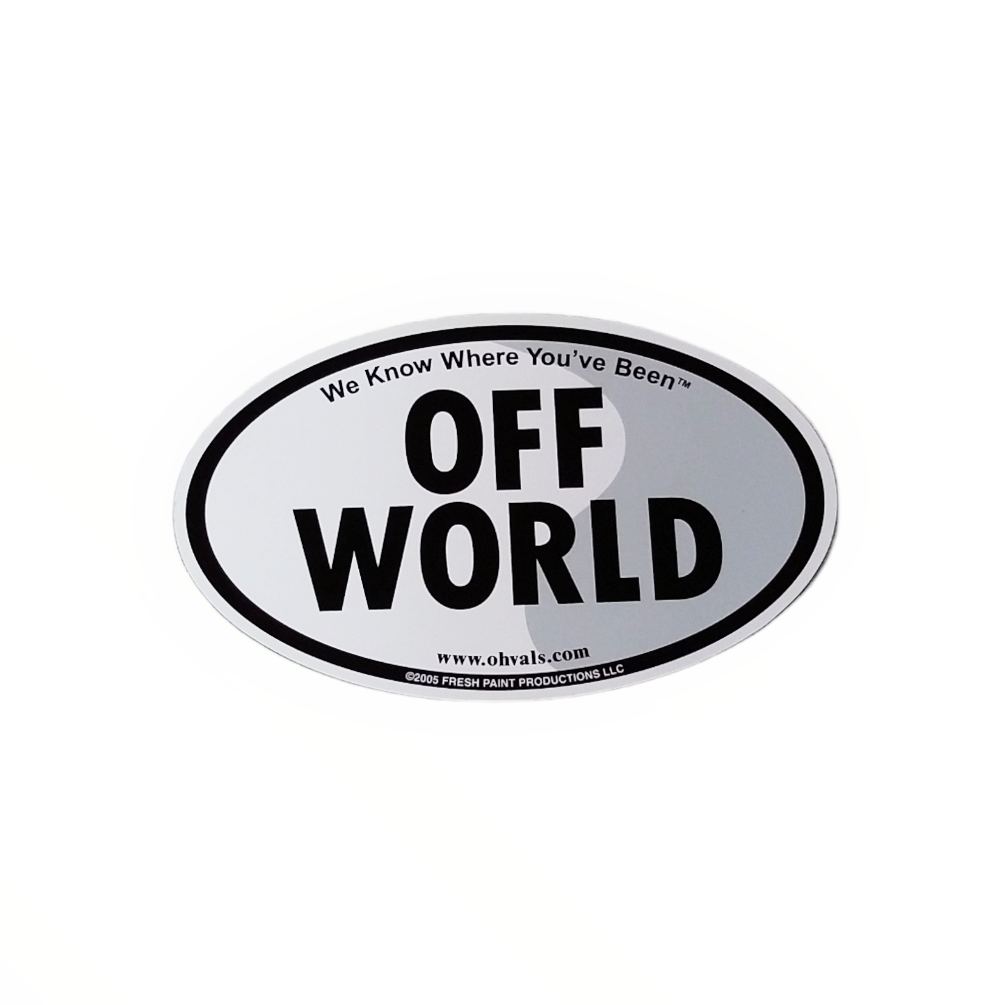 OFF WORLD Oval Magnet