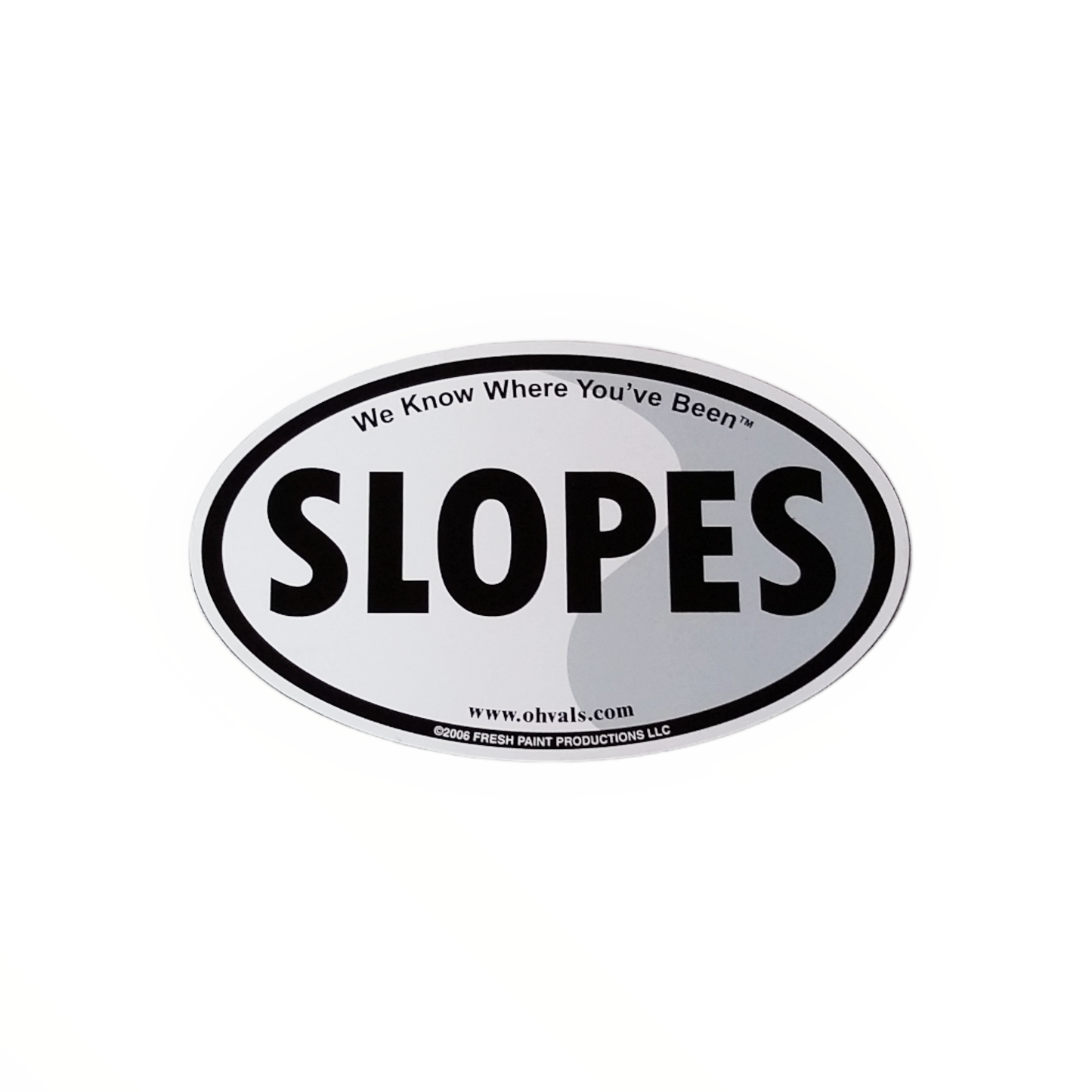 SLOPES Oval Magnet