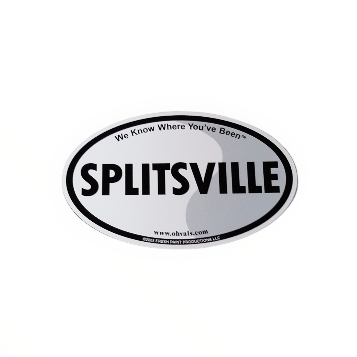 SPLITSVILLE Oval Magnet