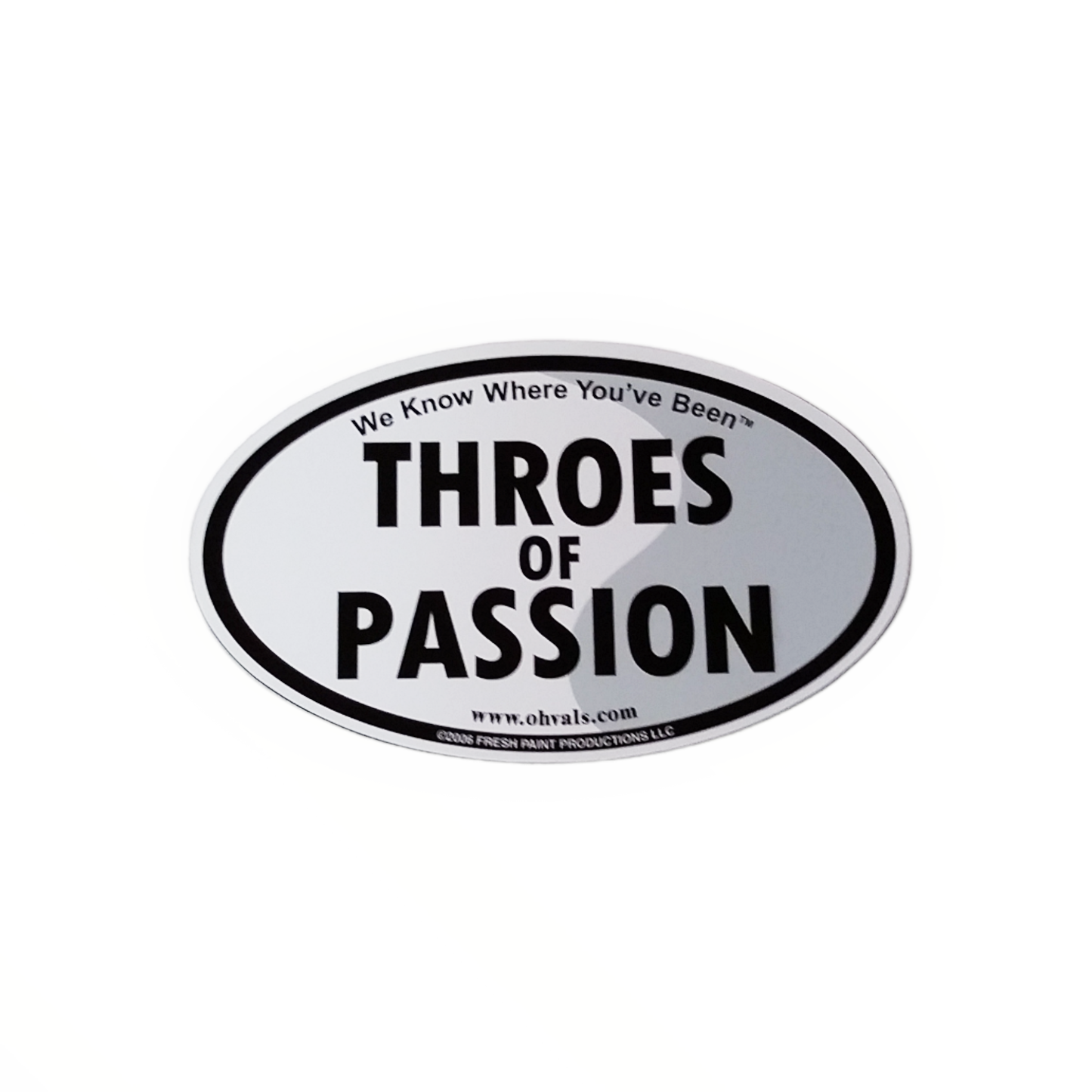 THROES OF PASSION Oval Magnet
