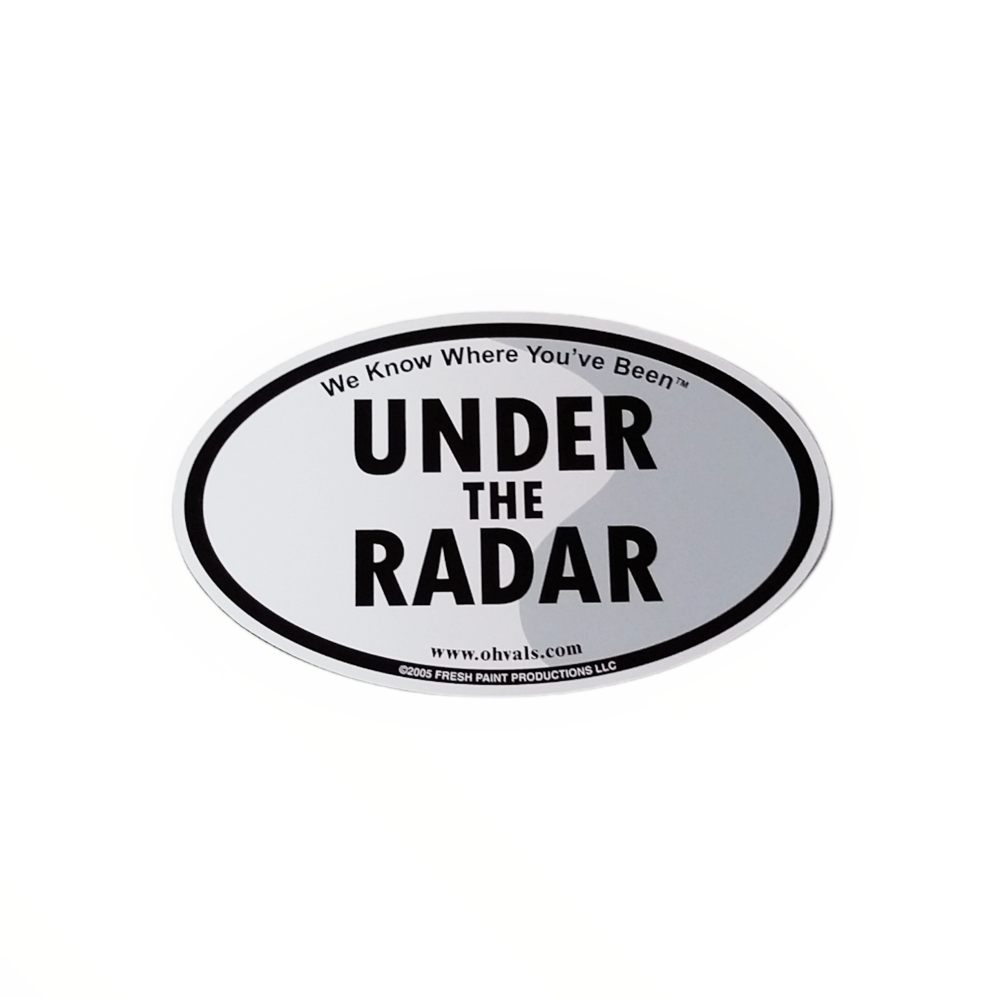UNDER THE RADAR Oval Magnet