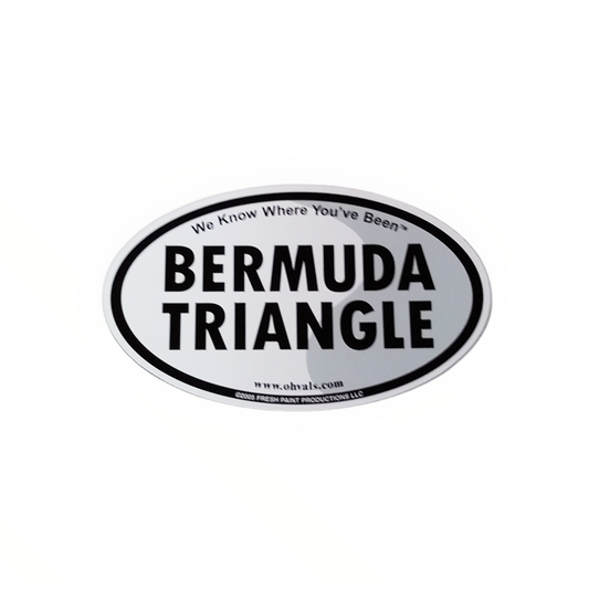 BERMUDA TRIANGLE Oval Magnet