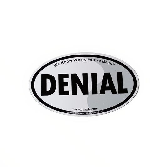 DENIAL Oval Magnet