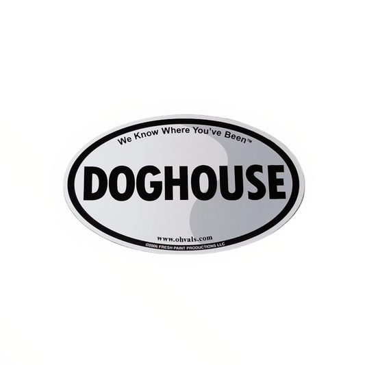 DOGHOUSE Oval Magnet