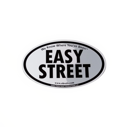 EASY STREET Oval Magnet