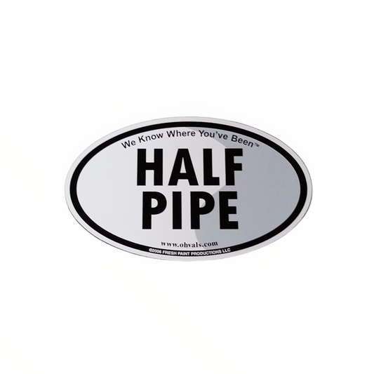 HALF PIPE Oval Magnet