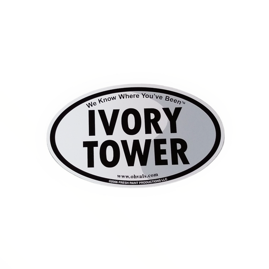IVORY TOWER Oval Magnet