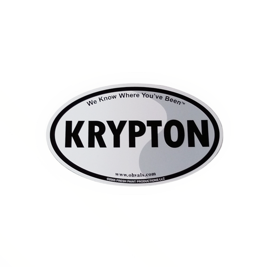 KRYPTON Oval Magnet