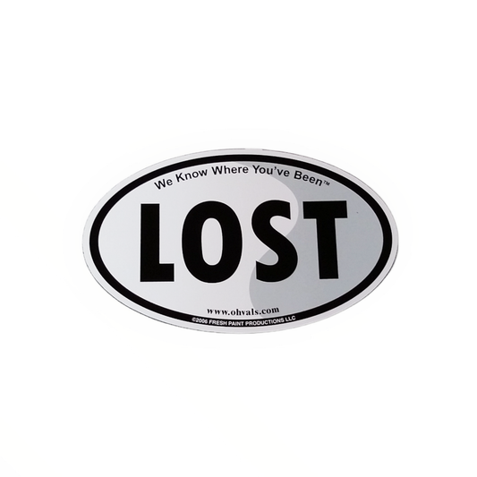 LOST Oval Car Magnet
