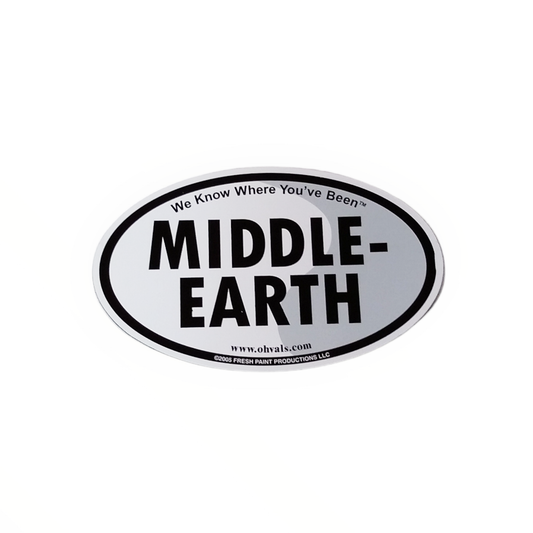 MIDDLE EARTH Oval Magnet