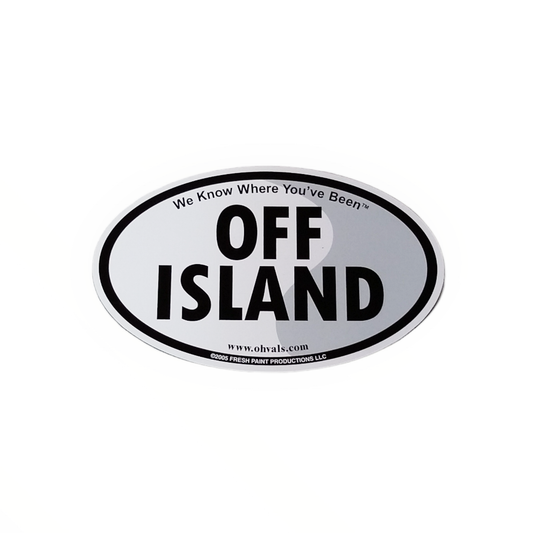 OFF ISLAND Oval Magnet