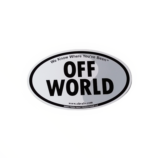 OFF WORLD Oval Magnet