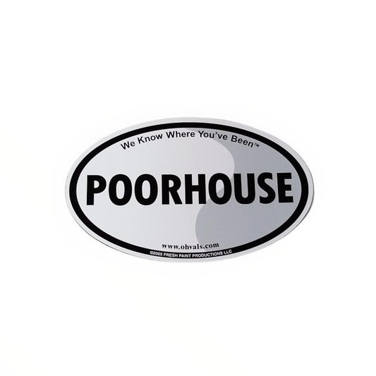 POORHOUSE Oval Magnet