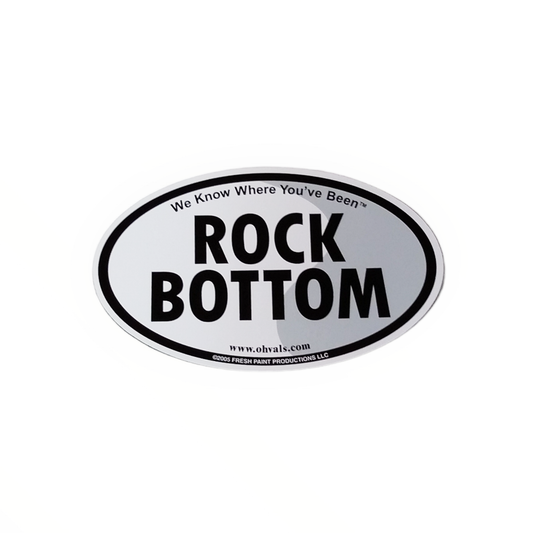 ROCK BOTTOM Oval Magnet