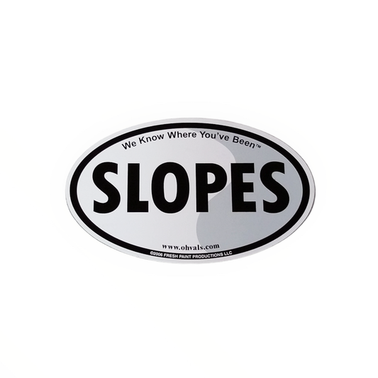 SLOPES Oval Magnet