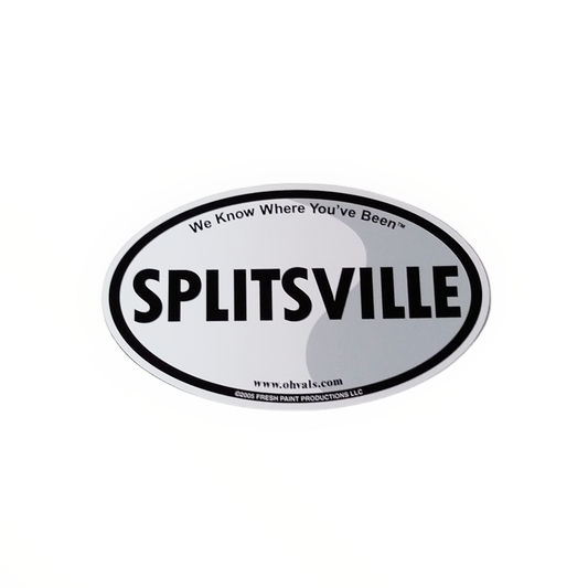SPLITSVILLE Oval Magnet