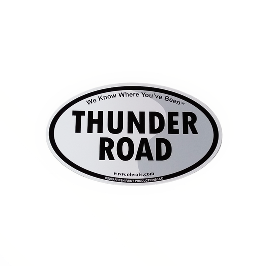 THUNDER ROAD Oval Magnet