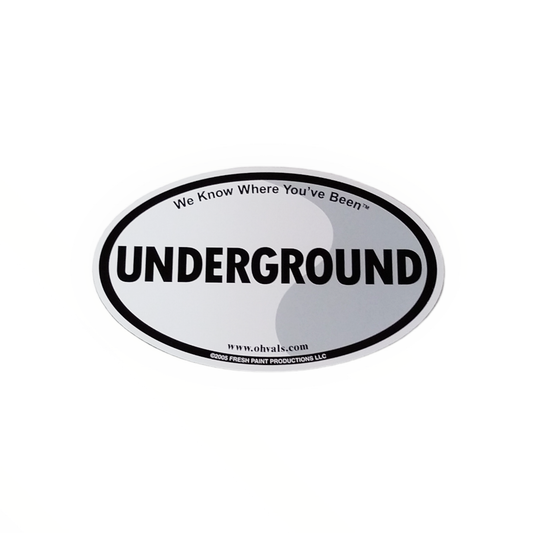 UNDERGROUND Oval Magnet