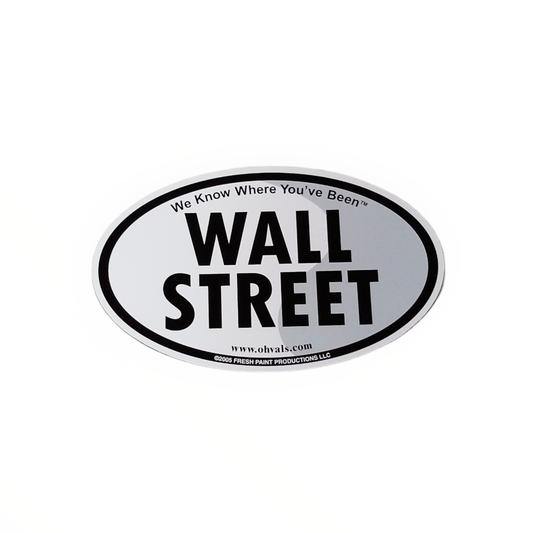 WALL STREET Oval Magnet