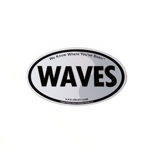 WAVES Oval Magnet