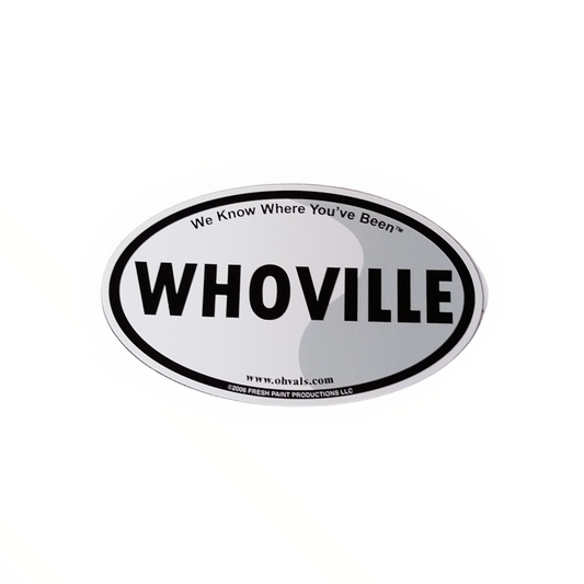 WHOVILLE Oval Magnet